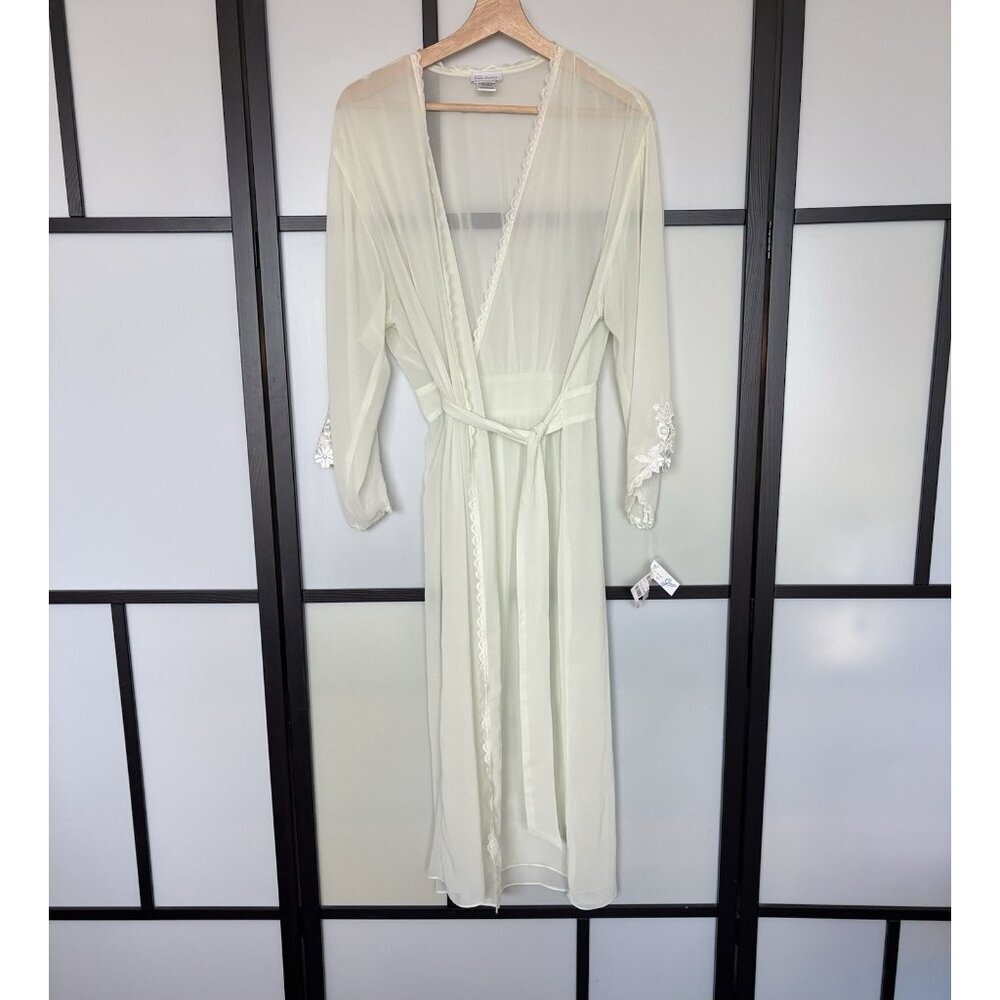 Intima Bella Donna Intima Lace Vintage Nightgown Sheer Size Large Flower